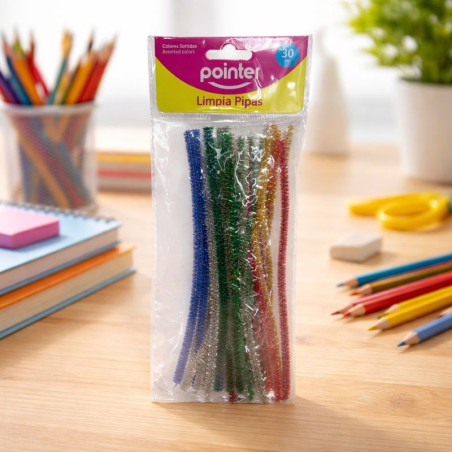 Limpia Pipas Metalica 30Pcs Pointer (Hx033)