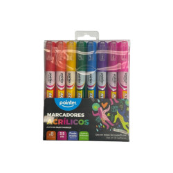 Marcadores Acrílicos 8 Pcs Pointer(Amk-2108)