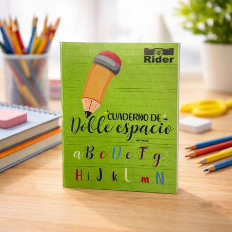 Cuaderno Doble Espacio Rider 8;5'' X 6;5'' 40 Hojas