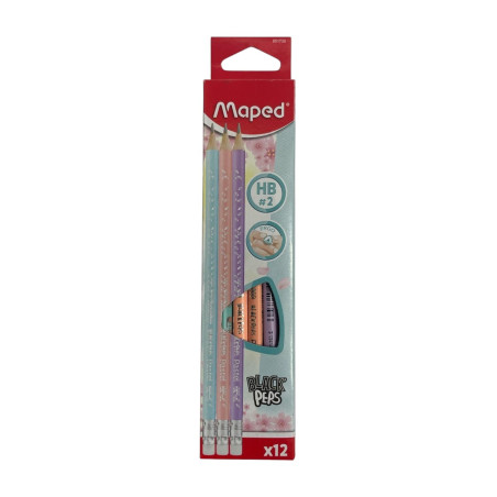 *517304 Mp Lapiz Grafito Black Peps Pastel No.2 Caj/12