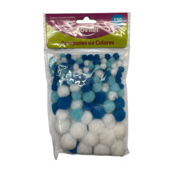 Pompones De Colores Para Manualidades X 150 Pzas. (Anc-1986)