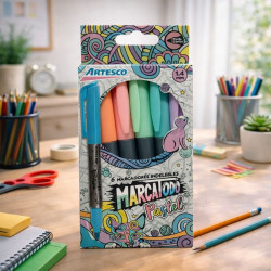 122130 Art Marcador Marcatodo Pastel Blister 6