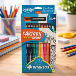 Lapiz Color 12Pcs Pointer Tajador (Rcps-12Ds)