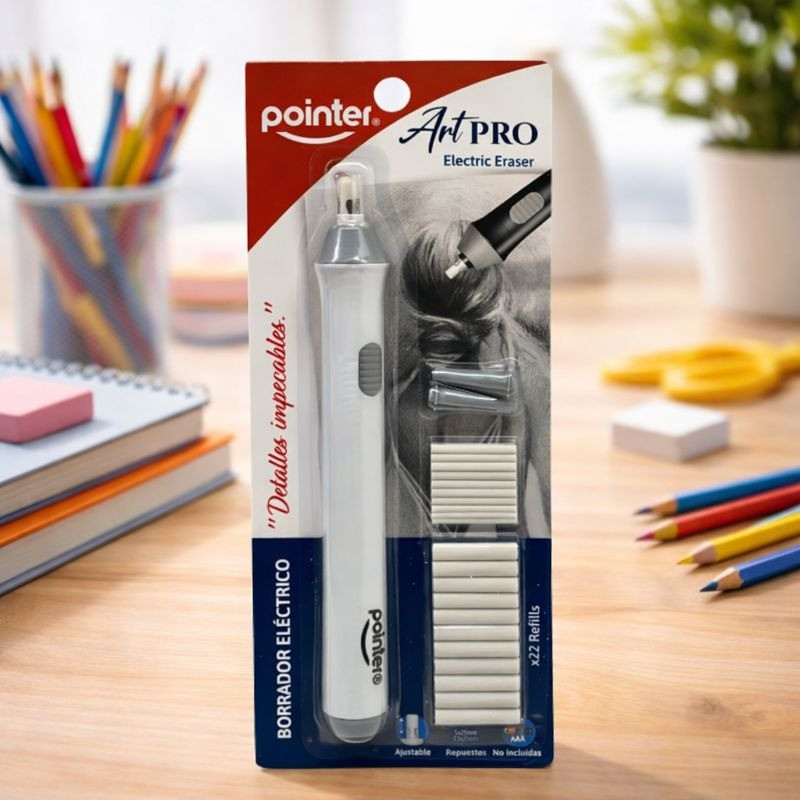 Borrador Electrico Pointer 2Pcs (Eer-23240)