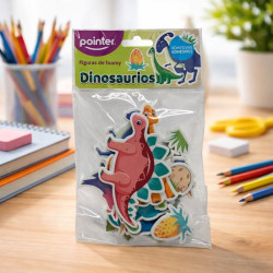 Sticker Dinosaurios 4Pcs (Anc-23207)