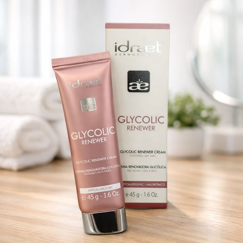 CREMA RENOVADORA GLICOLICA PIEL NORMAL A SECA 45G IDRAET