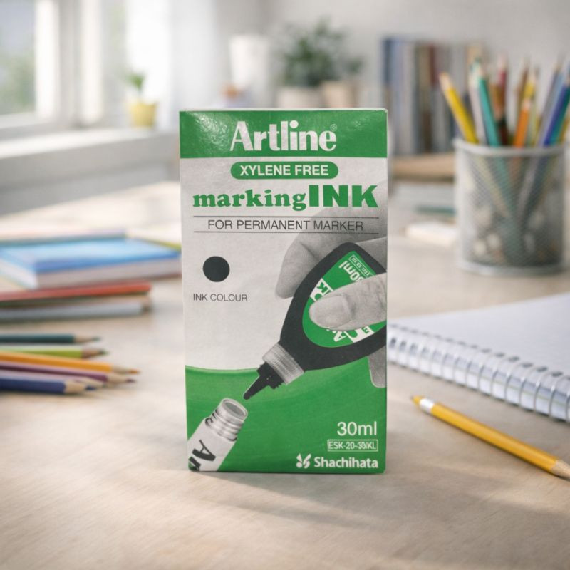 Tinta Pmarcador Permanente Artline Negro 30Ml (Tmn)