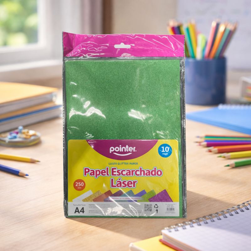 Papel Escarchado Colores 10Pcs Pointer(Pm-8-10)