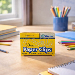 Clips Jumbo Niquelado 50 Mm. Warrior 100 Uds.