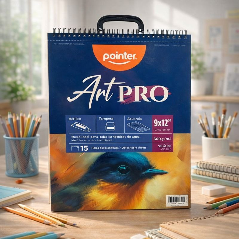 Block Dibujo 9X12'' X 15 Hojas Pointer(Dbwa-300-912)