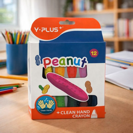 Crayones Y-Plus 12 Unid Peanut Cr150100