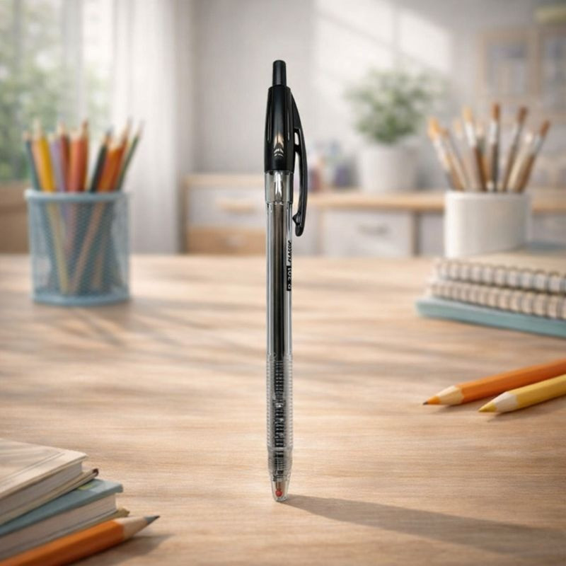 Boligrafo Retractil X Und Ek 38510 Negro Mediano