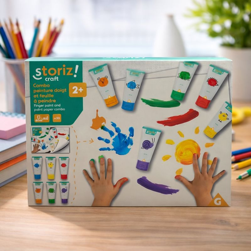 Set Pintura De Dedos Y Papel Pointer (620932)