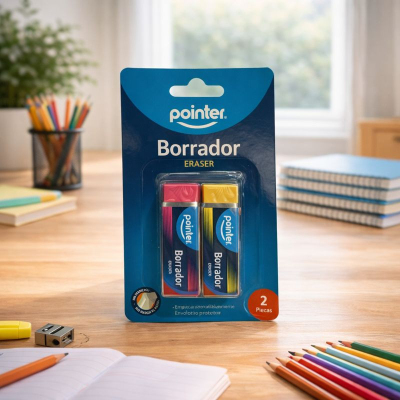 Borrador Blister 2Pcs Pointer(Er-1949-B)