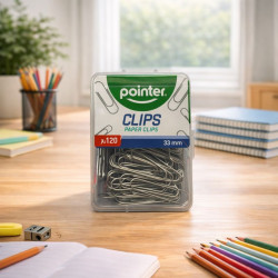 Clips Pointer 120Pcs (Bxcp-33Mm)