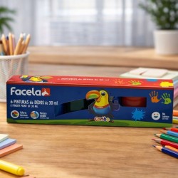 TEMPERA COLORES DEDO 6 PZS FACELA (PT14502)