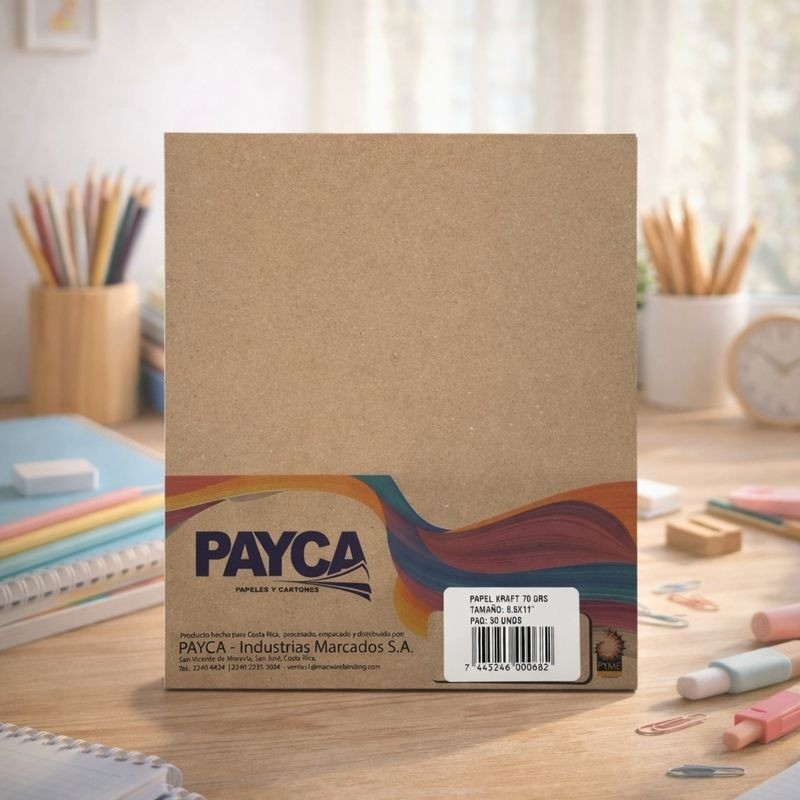 PAQUETE PAPEL KRAFT CARTA 50 UND