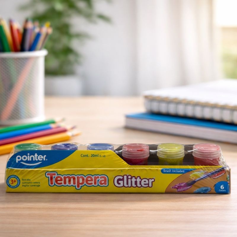 Tempera Escarchada X6 Pointer(Gl-0620)