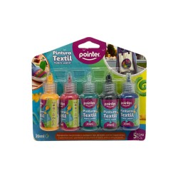 PINTURA TELA POINTER 5PCS (FAB-23227)