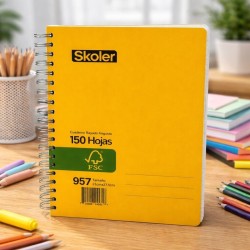 CUADERNO ESPIRAL 150H SKOLER KRAFT 957 - UND EMP 24 CSR005