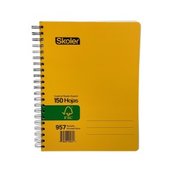 CUADERNO ESPIRAL 150H SKOLER KRAFT 957 - UND EMP 24 CSR005