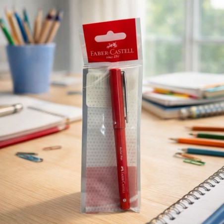 *486030 FC BOLIGRAFO FINO ROLLER ROJO 1 UD