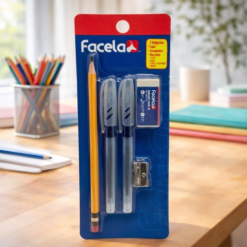 SET SACAPUNTA LAPIZ BORRAD BOLIGRA FACELA (PT15687)