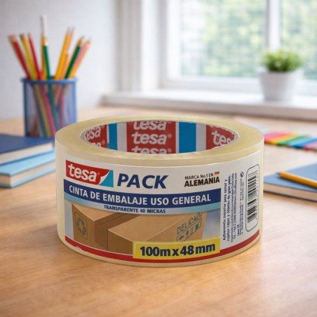 CINTA TESA EMPAQUE MULTI TRANSP 100MX48MM (60801) BTS25