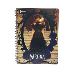 CUADERNO 100H ESPIRAL GDE MERLINA (691490) NORMA-BTS25