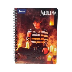 Cuaderno 100H Espiral Gde Merlina (691490) Norma-Bts25