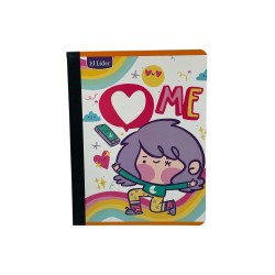 CUADERNO 100H COSIDO PEQ VALUE UNISEX (183113) LIDER-BTS25