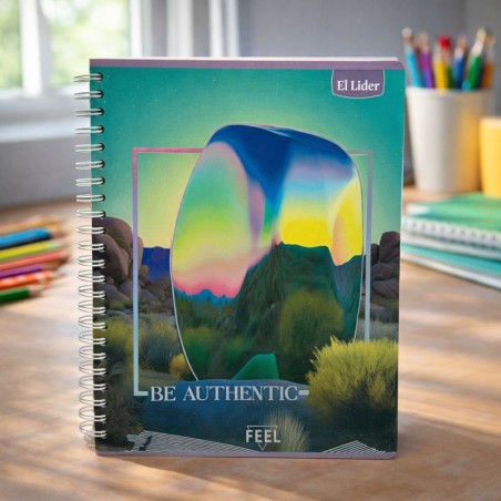 CUADERNO ESPIRAL GRANDE 80H FEEL (76146)