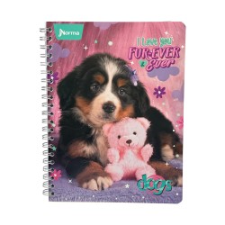 CUADERNO ESPIRAL 100H DOGS 1UD (576213)