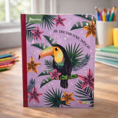 CUADERNO COSIDO 100H X-PRESARTE FEMENINO 1UD (576236)