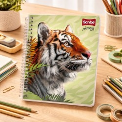 Cuaderno 100H Resorte Scribe Natural Zoo (C30217550) Bts25