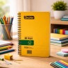 Cuaderno Kraft 80H Resorte Vertical 12*18;5