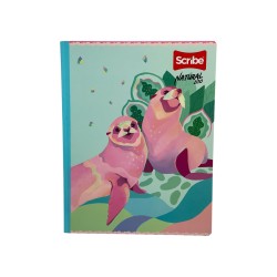 CUADERNO COSIDO LARGO SCR CL 100H NATURAL ZOO (C6085150) (20