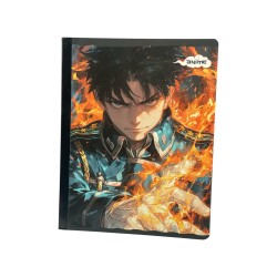 CUADERNO COSIDO GRANDE  100H ESTILO ANIME MASC