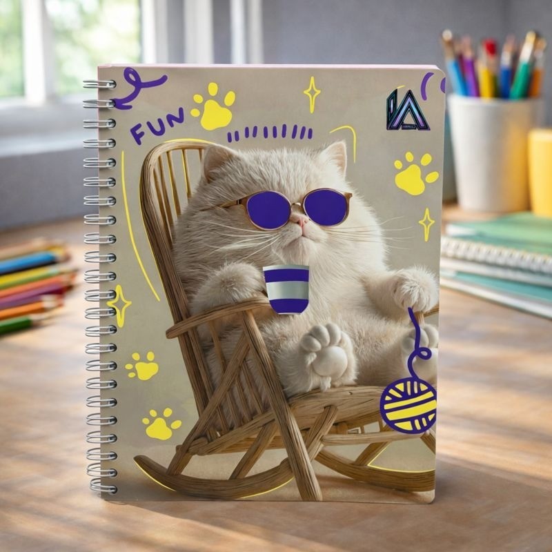 CUADERNO 100H RESORTE ESTILO PRO IA BY FEM (362356) BTS25