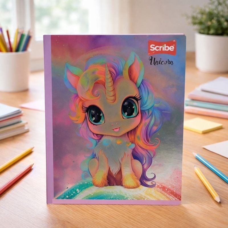 CUADERNO COSIDO LARGO SCR CL 100H UNICORNIOS (C30218982) (20