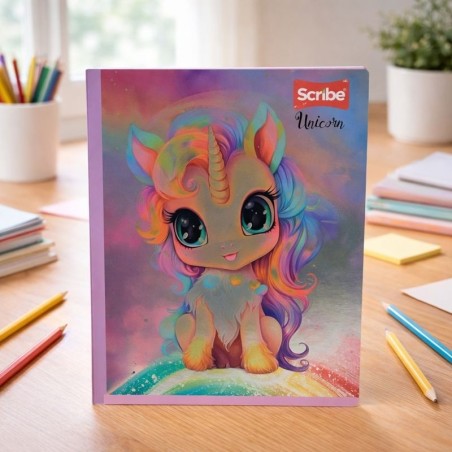 CUADERNO COSIDO LARGO SCR CL 100H UNICORNIOS (C30218982)
