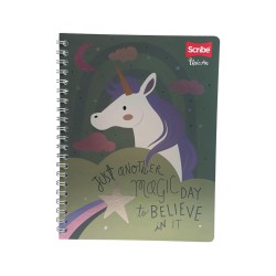 CUADERNO ESPIRAL SCR 101-100H UNICORNIOS (C30218311)