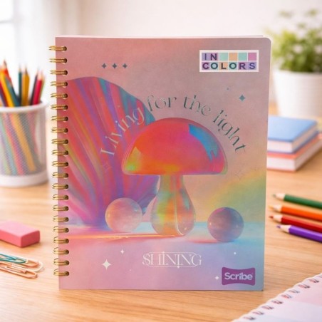 Cuaderno 200H Resorte Scribe Incolors (C30217541) Bts25