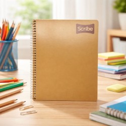 Cuaderno 80H Resorte Scribe Steno Kraft (C6089530) Bts25