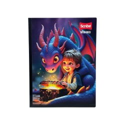 CUADERNO COSIDO LARGO SCR CL 100H DRAGONES (C30218985)