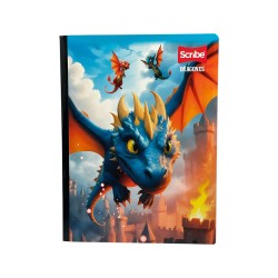 CUADERNO COSIDO LARGO SCR CL 100H DRAGONES (C30218985)