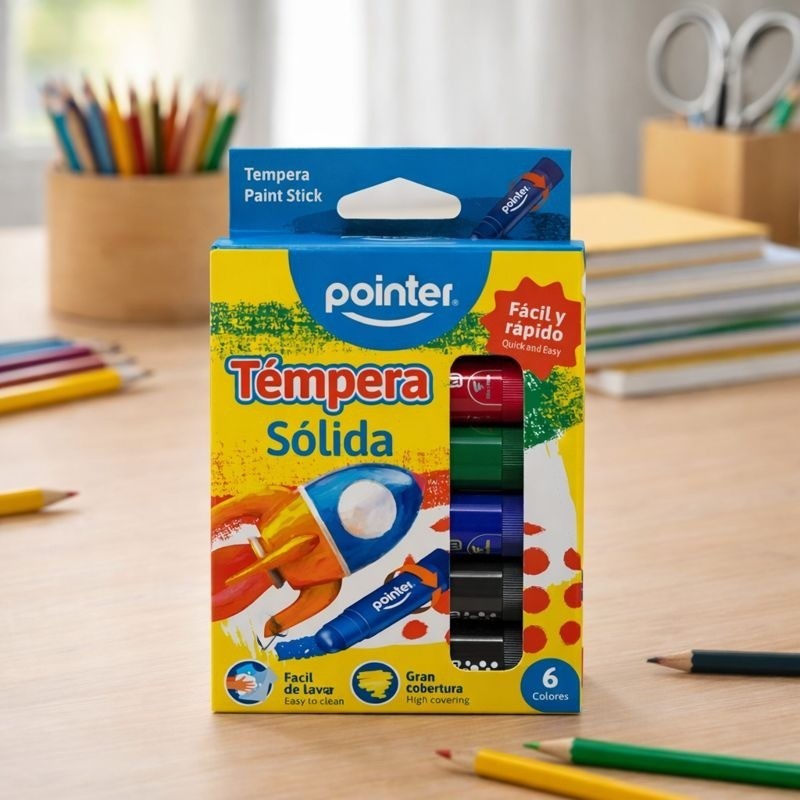 TEMPERA SOLIDA POINTER 6PCS (TS-22148)