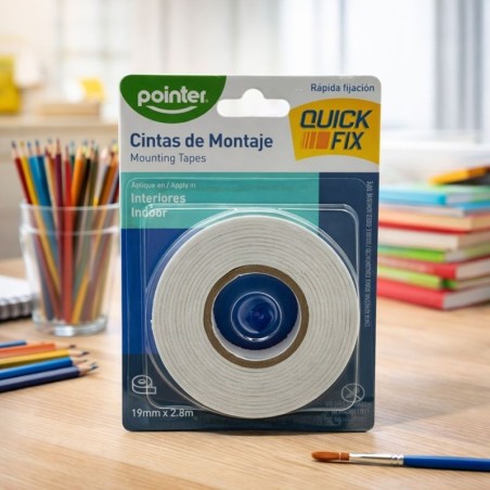 CINTA MONTAJE DOBLE CARA POINTER(MT-2019)