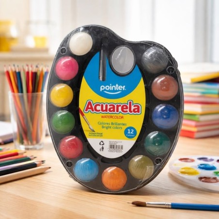 Acuarela 12 Clrs Pointer(Wc-5570)