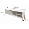 Mesa Tv Trends 140X35X49Cm(Mb33-Ts02)